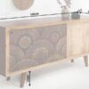 Buffet vintage en bois à motif