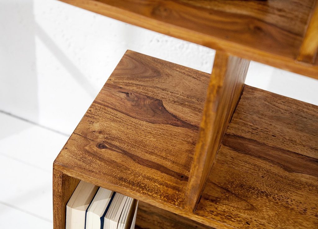 Meuble bibliothèque bois massif