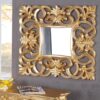 Miroir carré doré / Style baroque