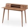 Bureau bois chêne massif et surmeuble de rangement