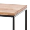 Table basse rectangulaire en bois et métal