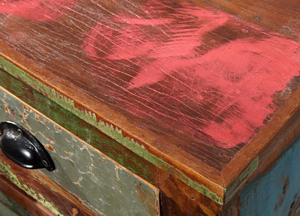 Buffet vintage en bois recyclé