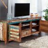 Meuble TV vintage en bois recyclé