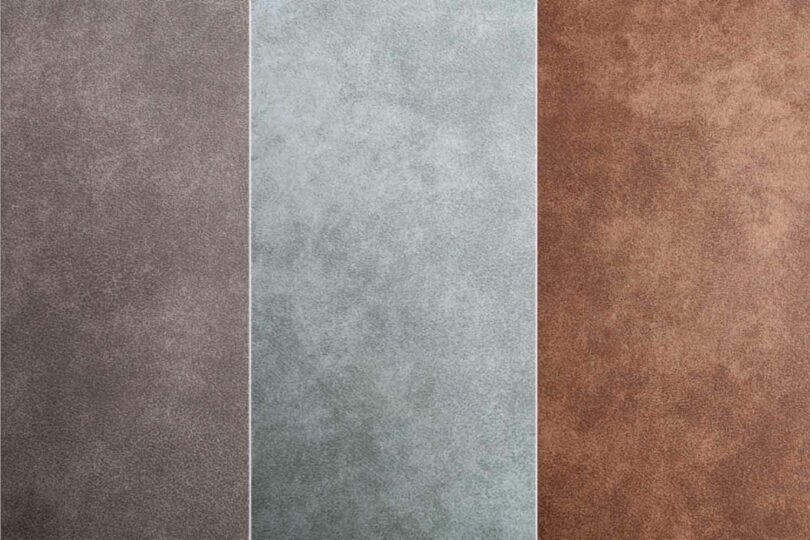 Différentes couleurs de la microfibre des chaises de séjour