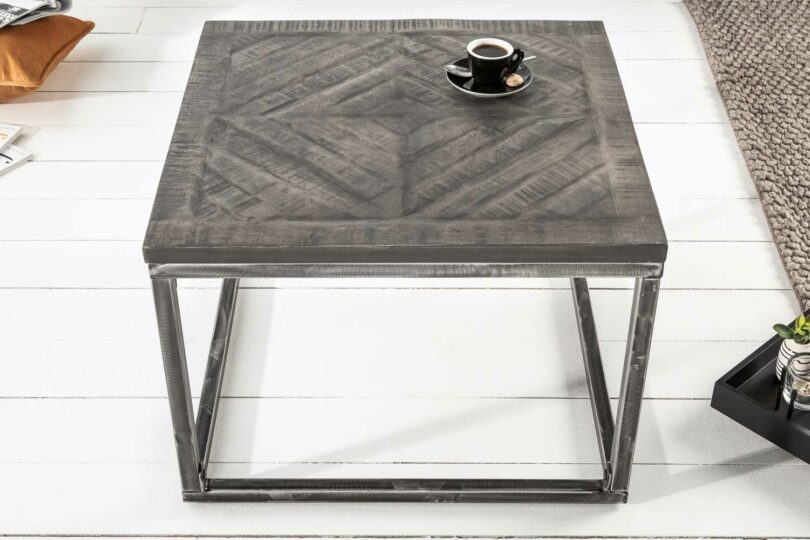 Table basse bois et acier