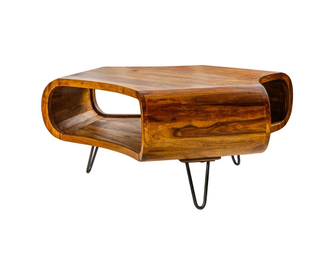 Table basse en bois de Sesham