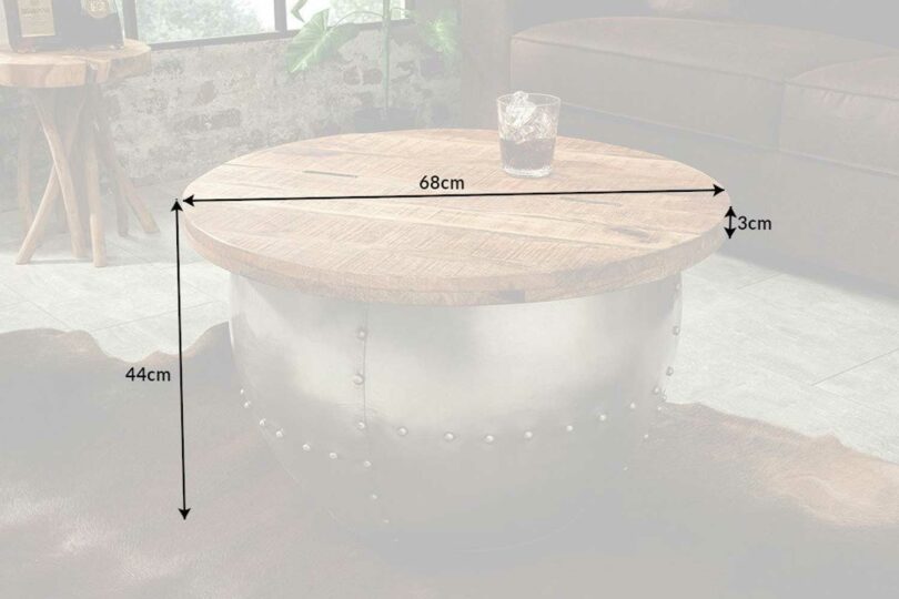 Dimensions de la table de salon en bois massif