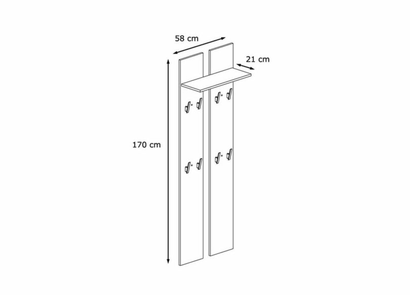 dimensions porte manteaux