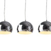 Lampes suspendues chromées / Vintage