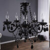 Lustre salon noir / Baroque