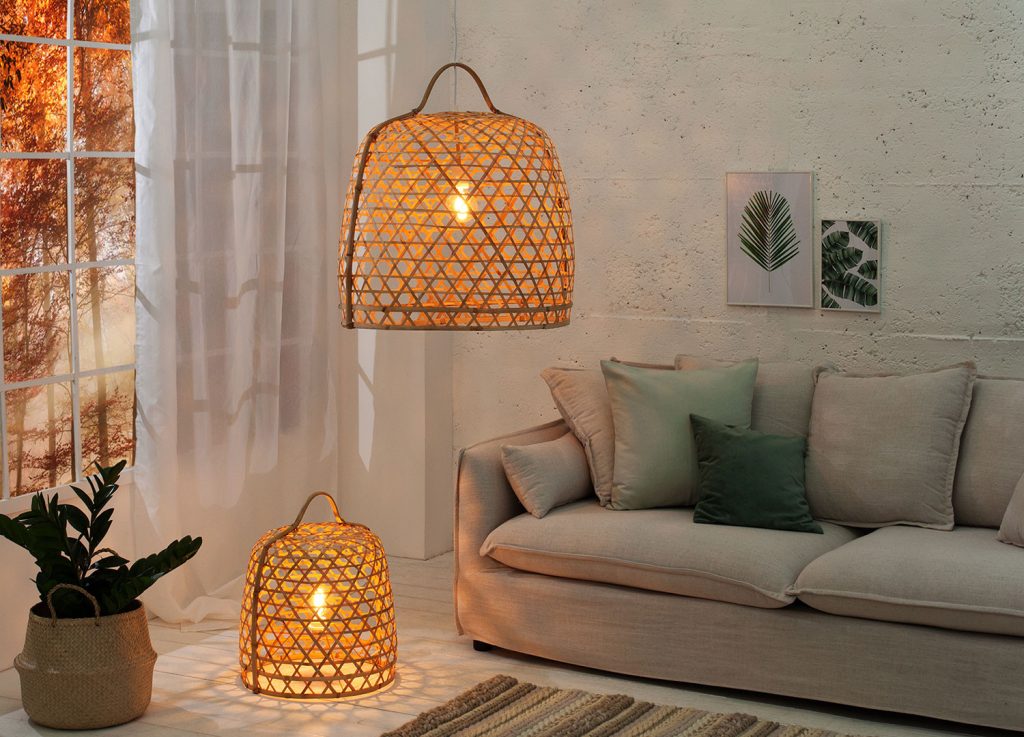 Lampe suspendue ou à poser / Bambou