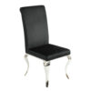 Chaise de séjour velours noir baroque