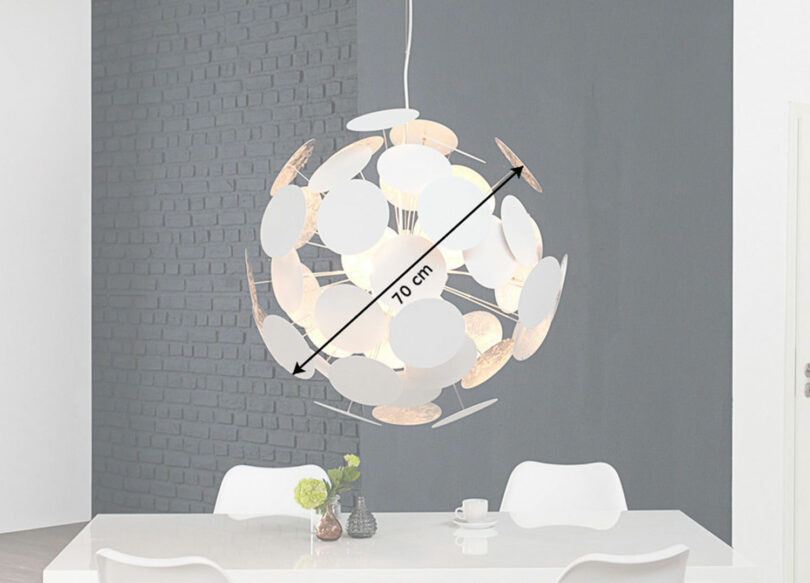 dimensions lustre moderne