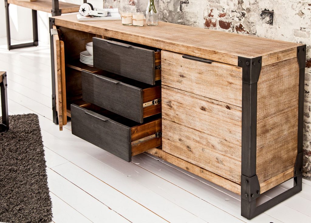 Meuble buffet bois massif / Industriel
