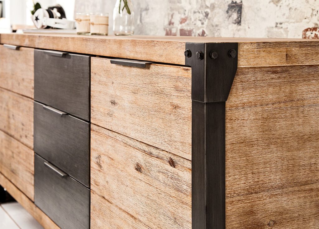 Meuble buffet bois massif / Industriel