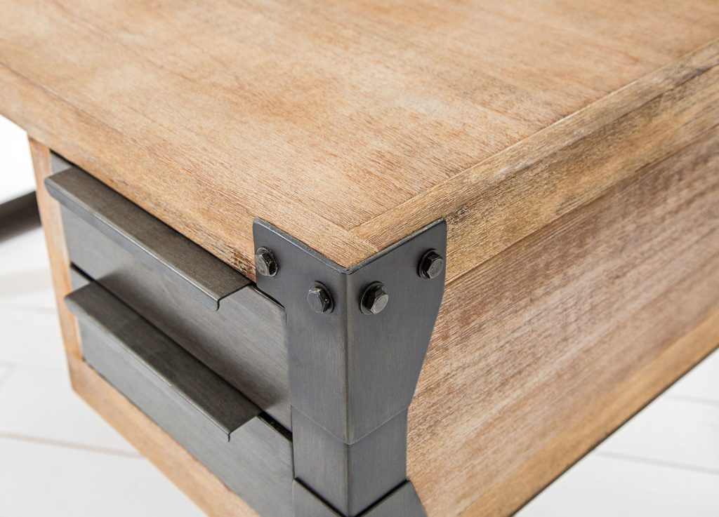 Bureau bois massif / Industriel
