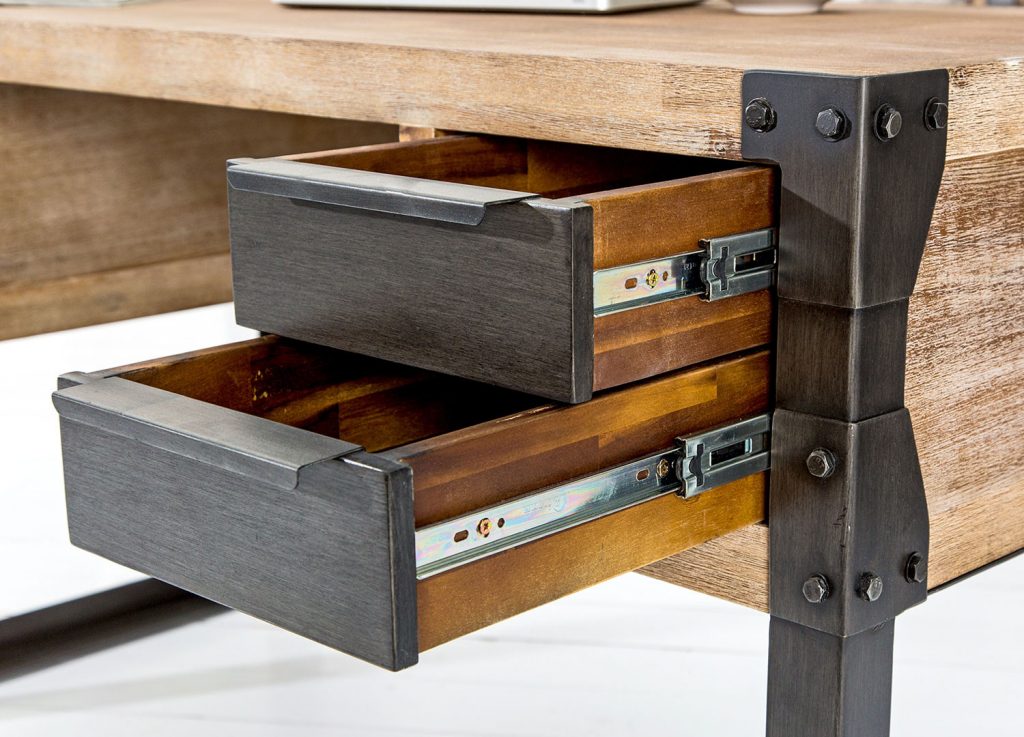 Bureau bois massif / Industriel