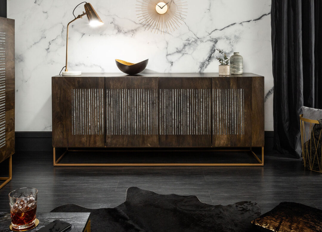 Buffetcontemporainportesenboisdemanguier