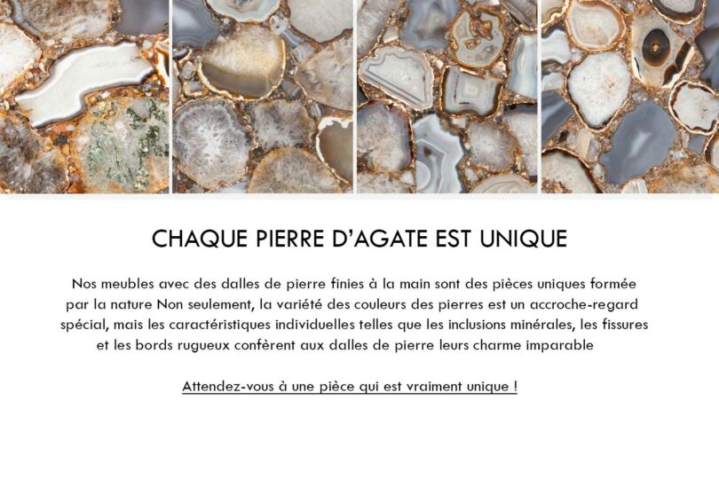 Aspect des pierres dagate edito