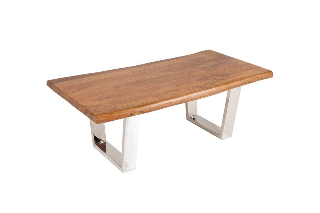 Table basse en bois d'Acacia huilé