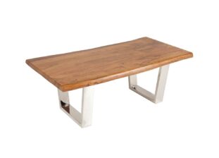 Table basse en bois d'Acacia huilé