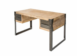 bureau style industriel bois et métal