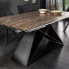 Table repas céramique extensible / Pied noir