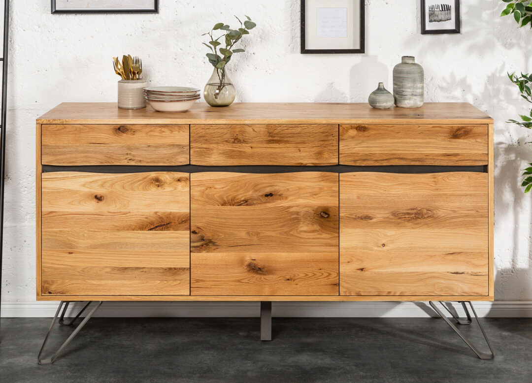 Buffet bois massif chêne sauvage