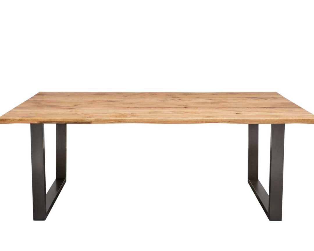 Table de repas rectangulaire bois chêne sauvage