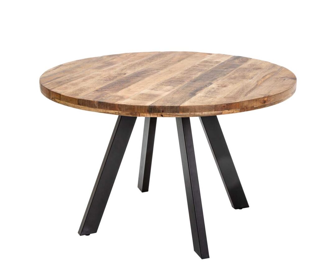 Table de repas ronde bois naturel