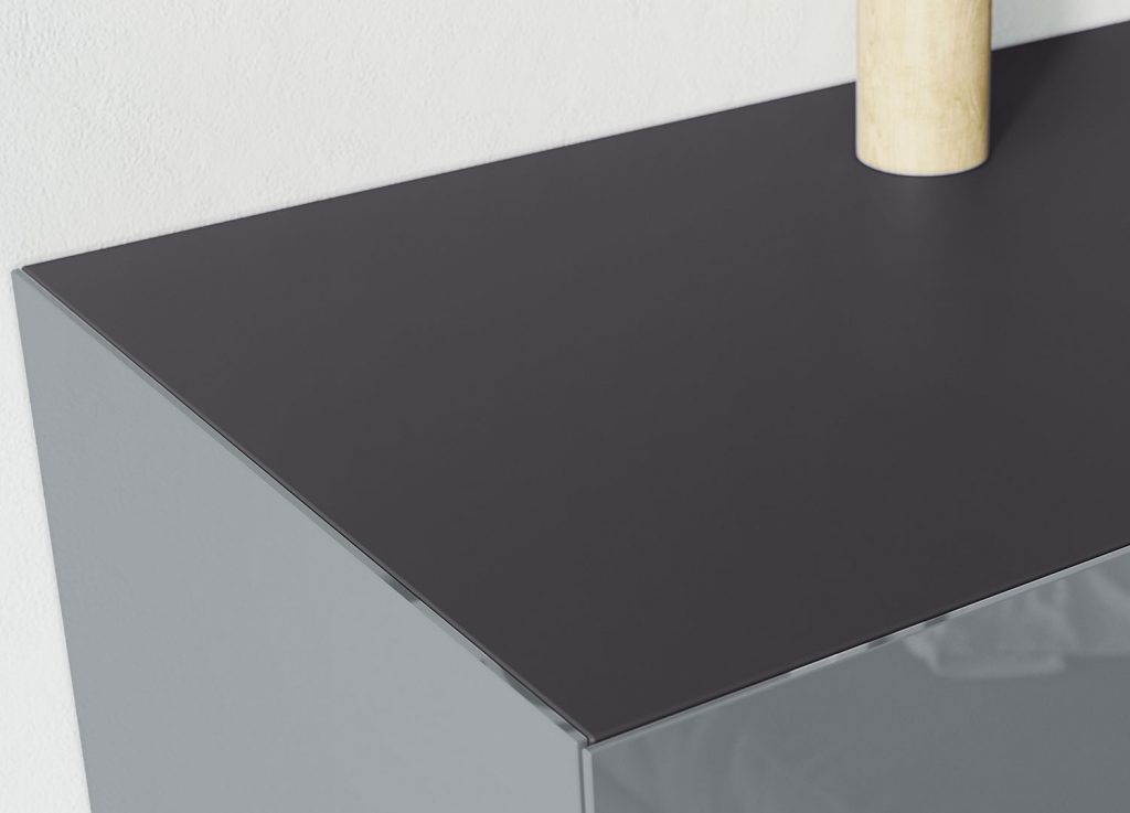 Buffetportes/Grisgraphiteetverregris