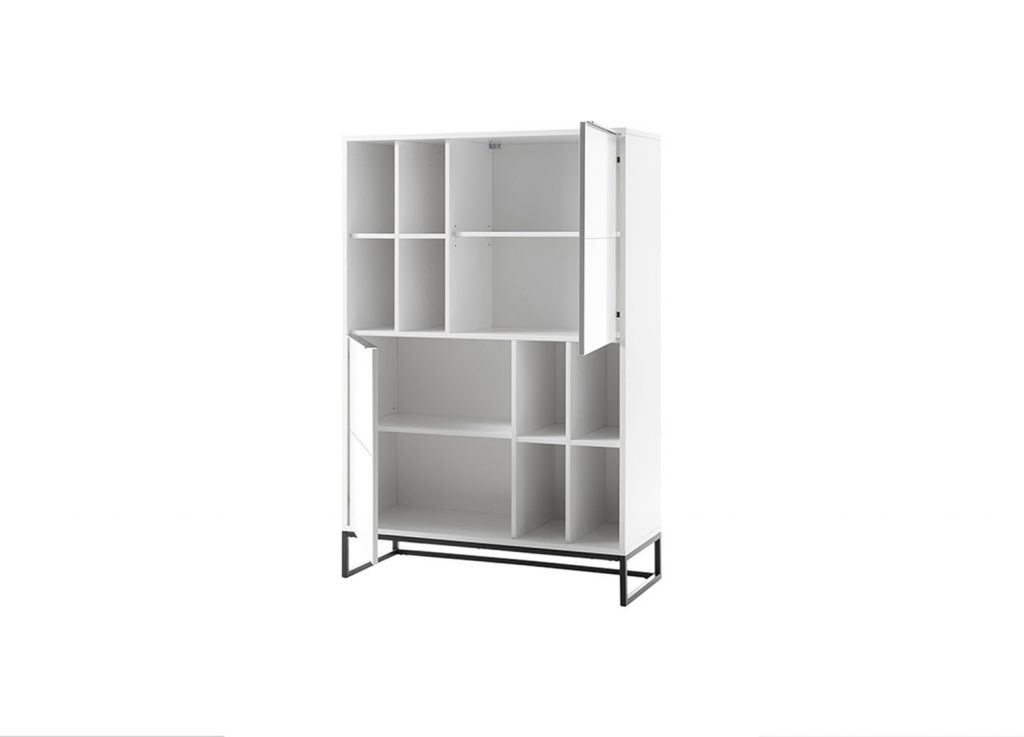 Meuble buffet haut design / Blanc laqué mat