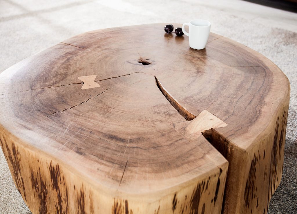 Table basse design bois massif d'Acacia
