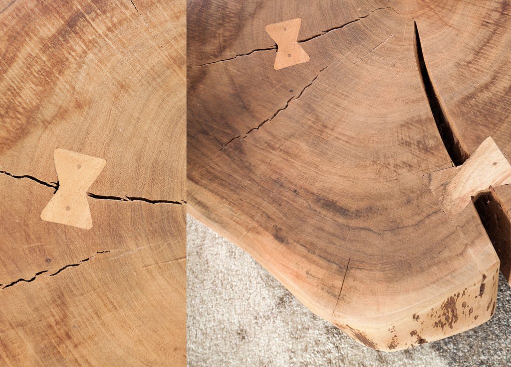 Table basse design bois massif d'Acacia
