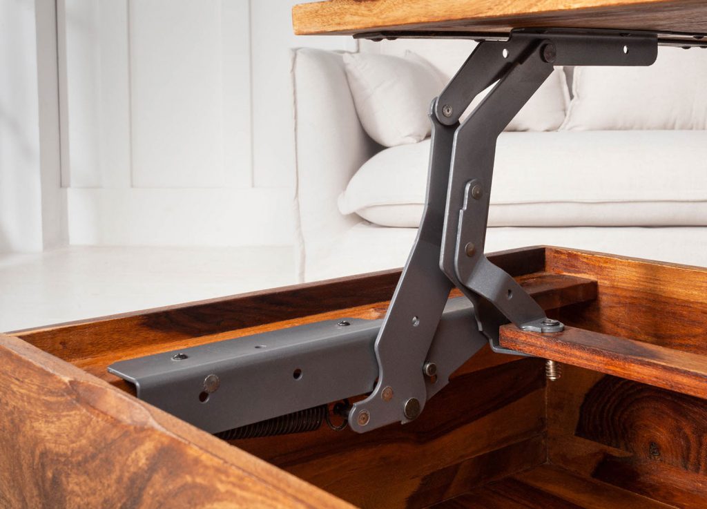 Table basse rectangulaire plateau relevable