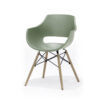 Chaise coque verte design - Vert kiwi