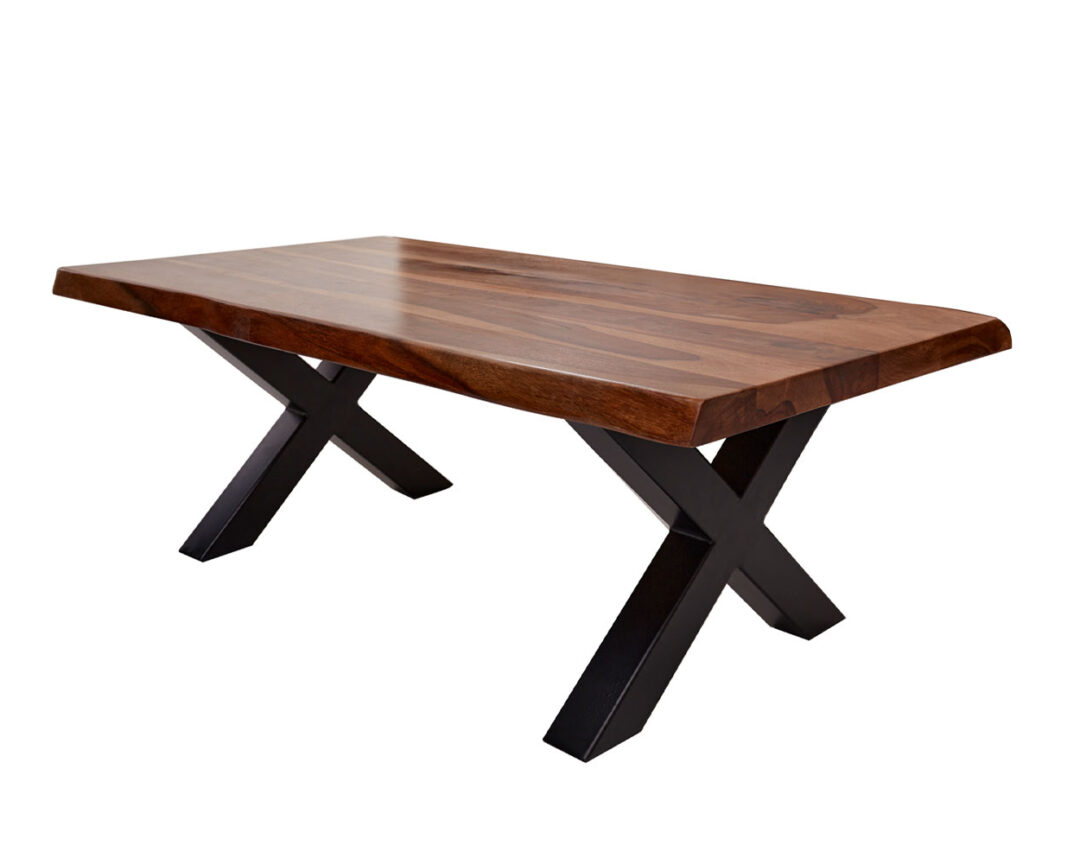 Table de salon en bois de Sesham vernis design
