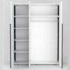 zoom intérieur de l'armoire dressing et lingère