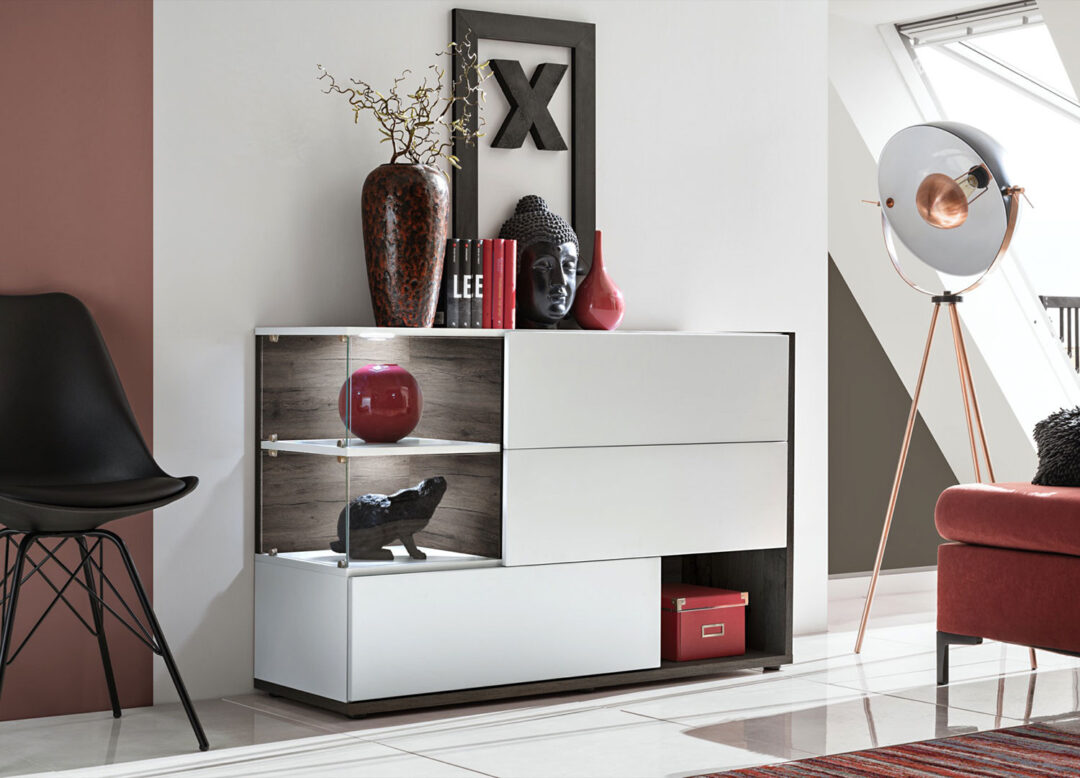 meuble buffet moderne à led