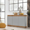 Meuble buffet gris perle et chêne Oak