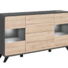 Meuble buffet scandinave anthracite et bois