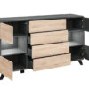 Meuble buffet scandinave anthracite et bois