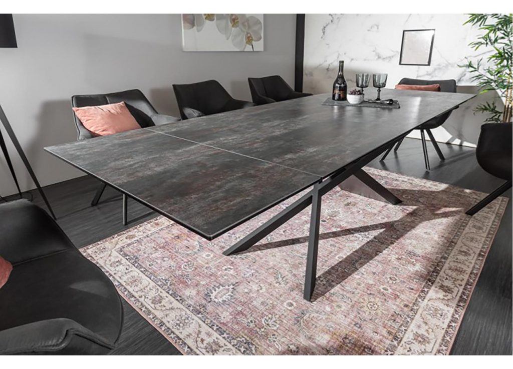 Table repas céramique extensible / Effet lave