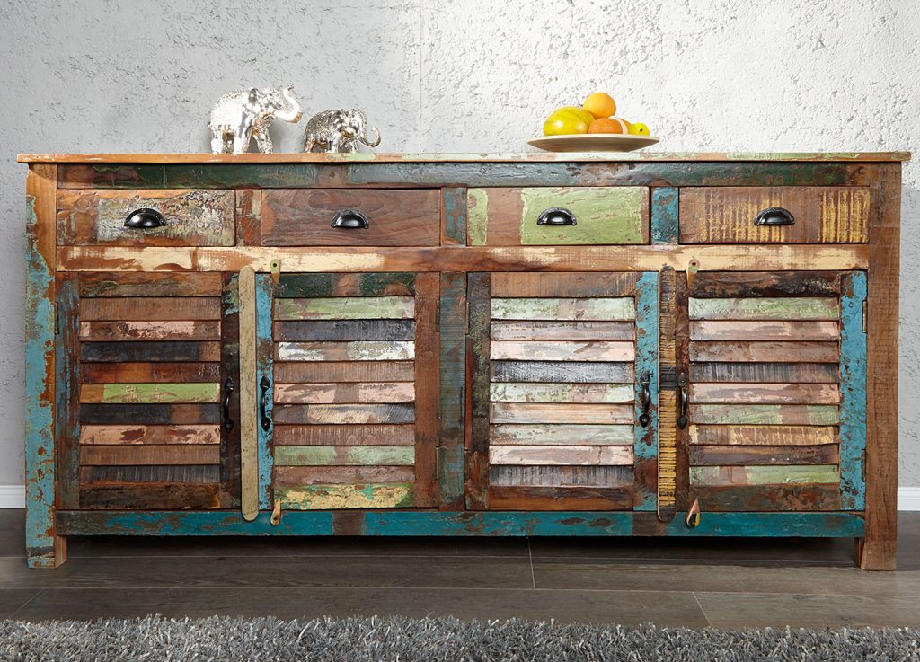 Buffetindustrielenboisrecyclé/Portes