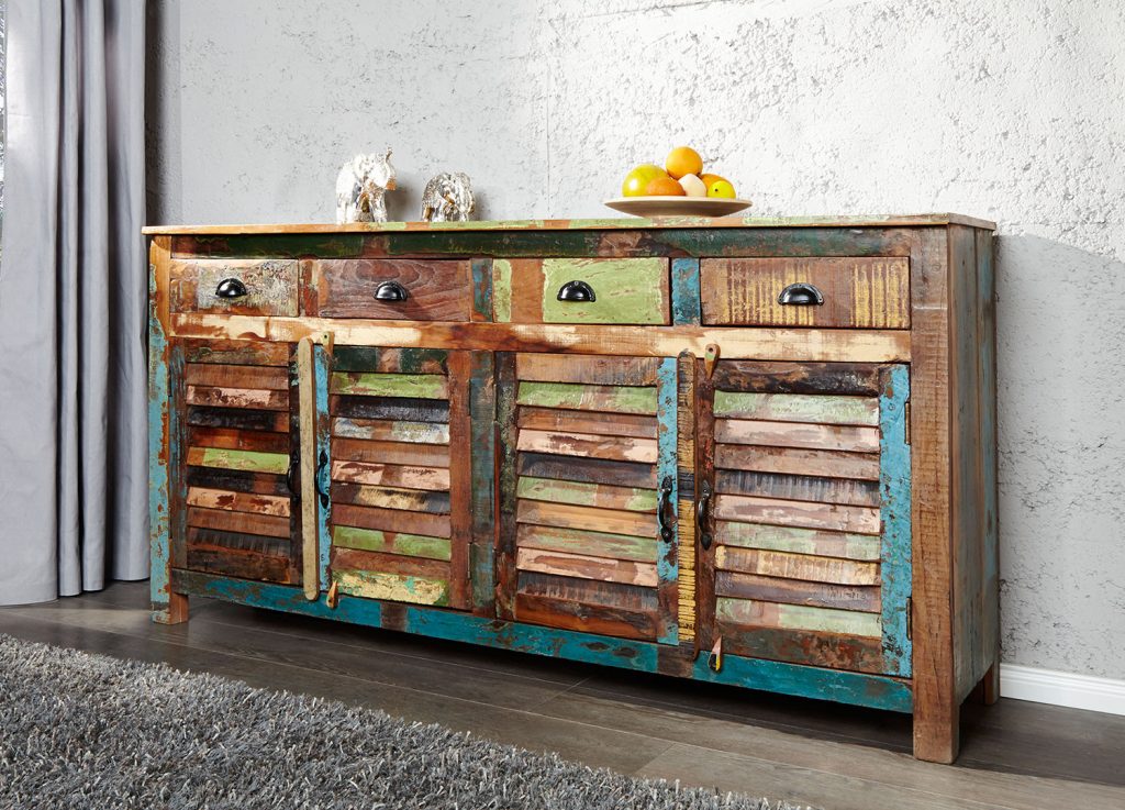 Buffetindustrielenboisrecyclé/Portes