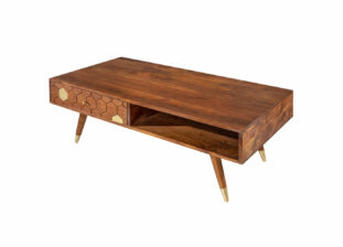 Table de salon en bois massif d'Acacia