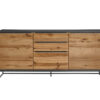 Buffet bois gris anthracite laqué design