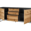 Buffet bois gris anthracite laqué design