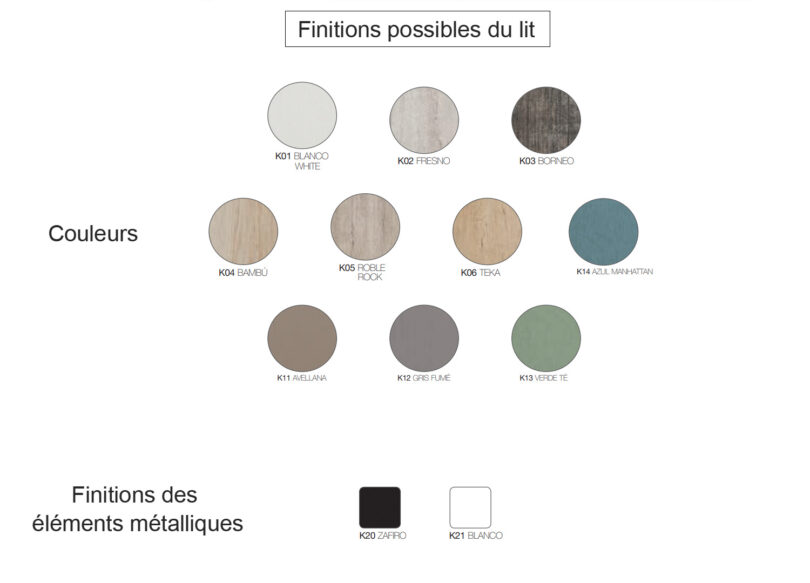 Finitions des lits sur mesure