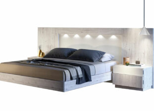 Lit de chambre adulte au style contemporain design